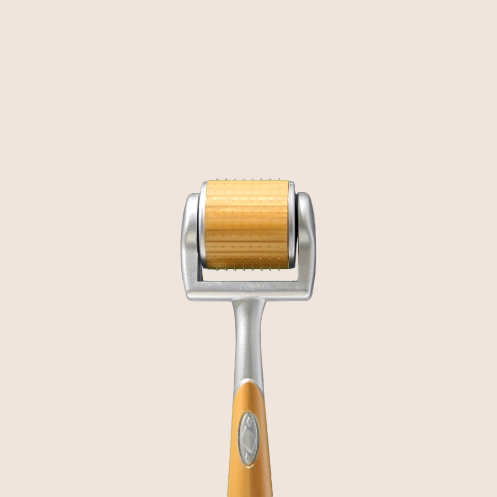 Titanium Derma Roller needles close-up detail