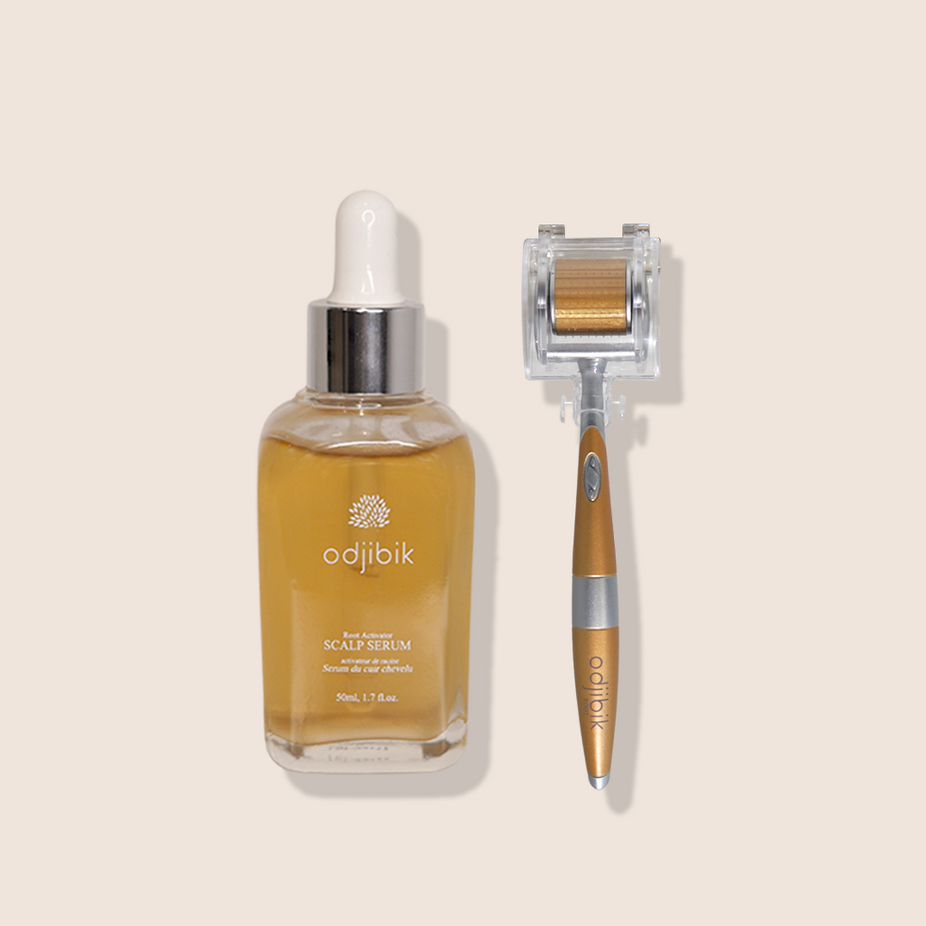 Odjibik Follicle Activation Set — Korean head spa scalp serum and tools for thinning hair