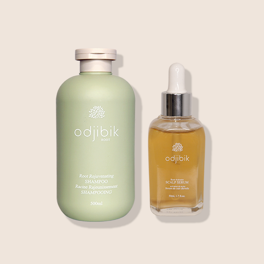 Odjibik Root Revival Duo — Korean head spa shampoo and serum bundle for thinning hair Odjibik Root Revival Duo — Korean head spa shampoo and serum bundle for thinning hair