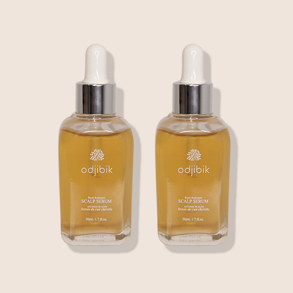 Odjibik Double Nourishment — two layered scalp serums for thinning hair
